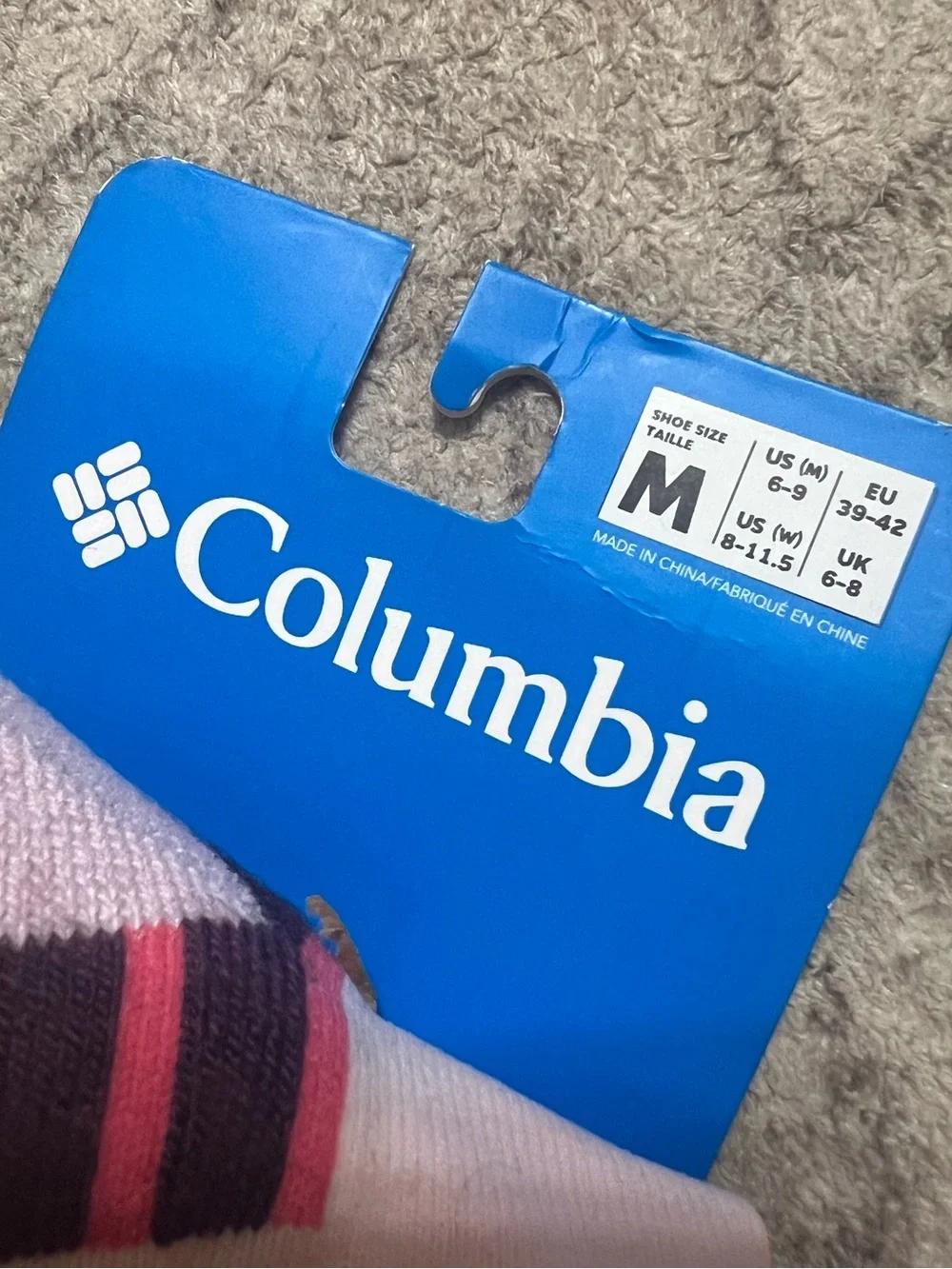 Columbia Unisex Slope Midweight Ski Sock Size Medium